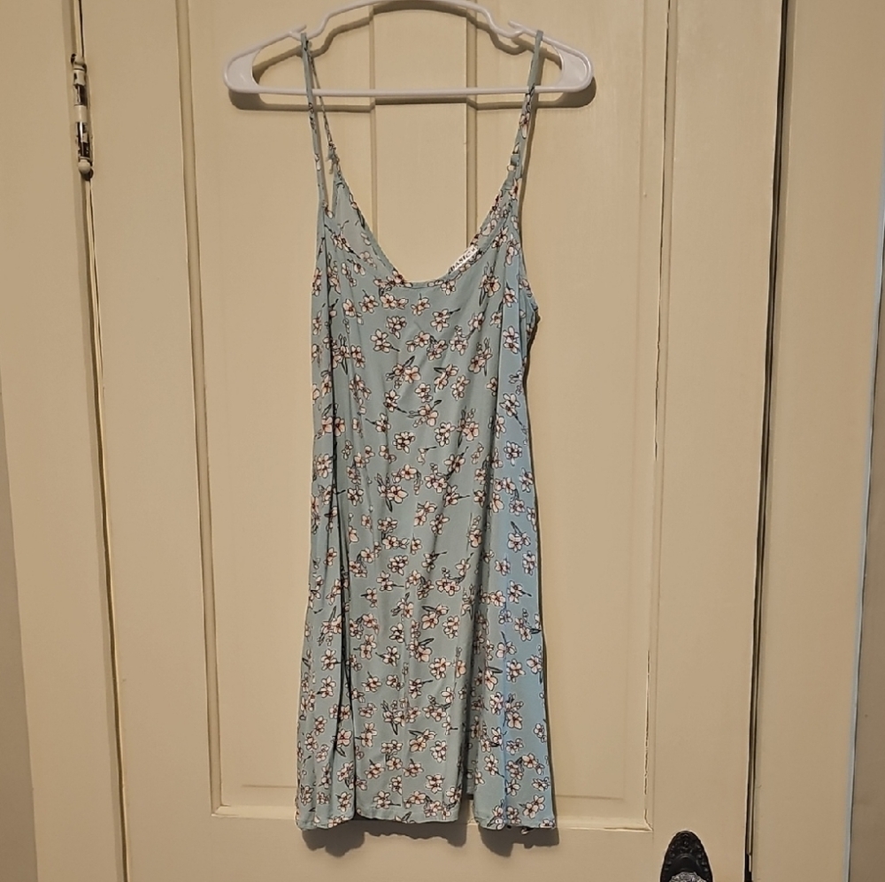 Floral Mini Dress in Blue
